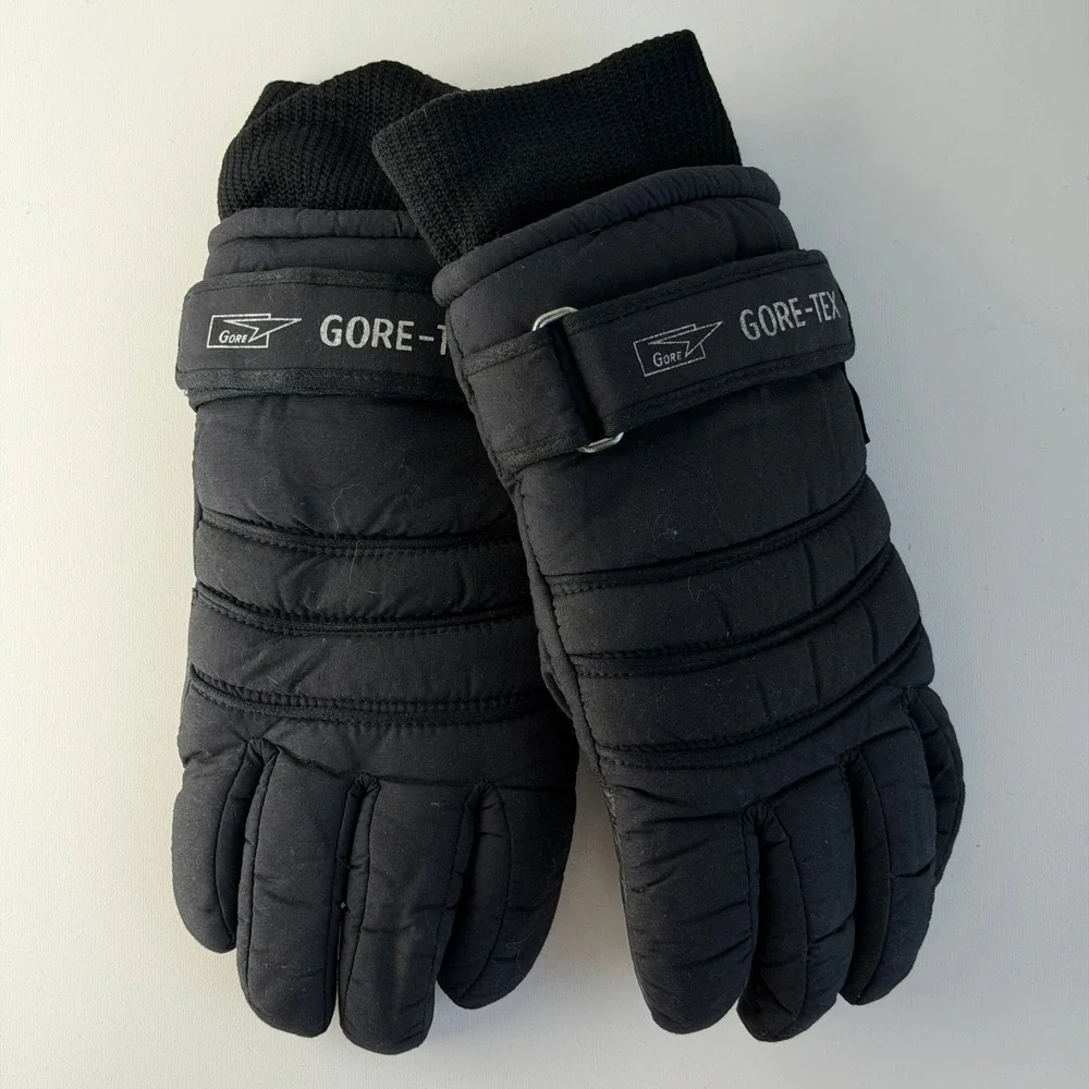 Olympia Gore-Tex Gloves Women Small Black Ski Snow Winter Vintage Insulated